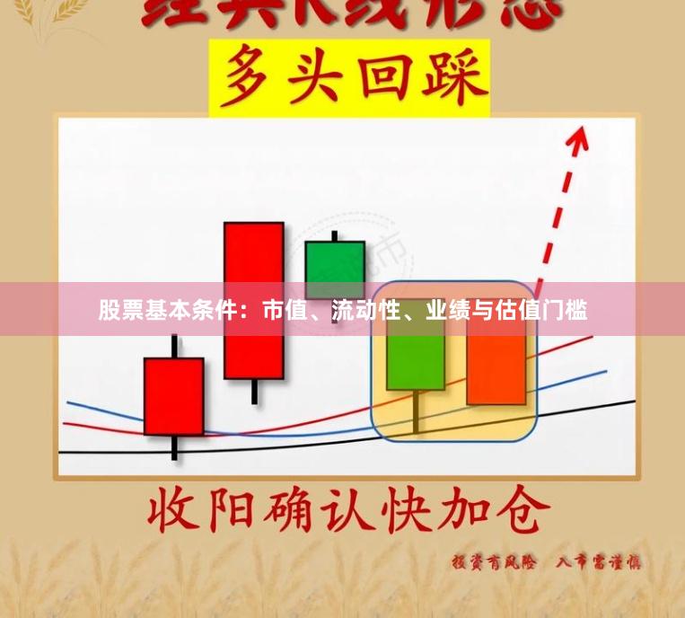 股票基本条件：市值、流动性、业绩与估值门槛